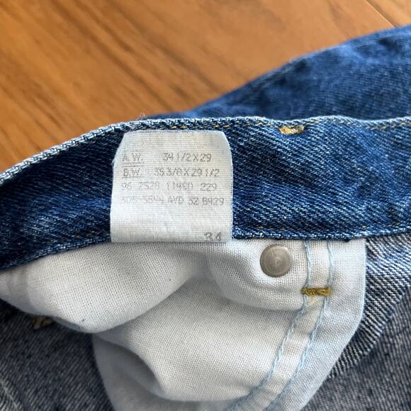 Vintage Lee Jeans Relaxed Tapered Size 18 Short Petite - Picture 7 of 12